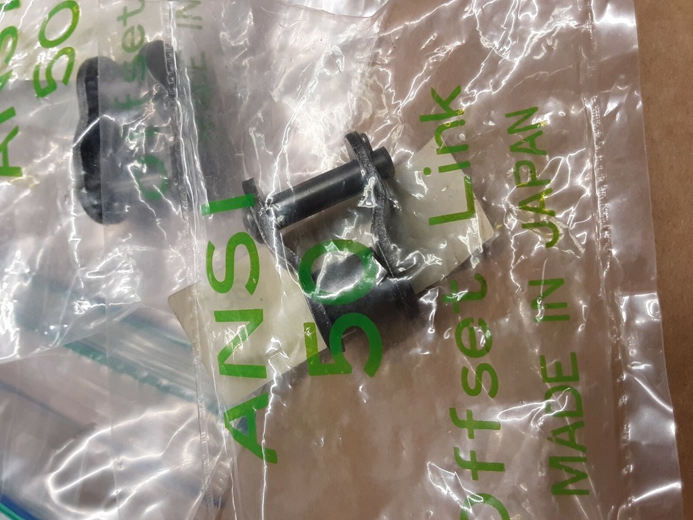 ANSI 50 OFFSET CONNECTOR LINK NEW IN SEALED BAGS INVENTORY SURPLUS
