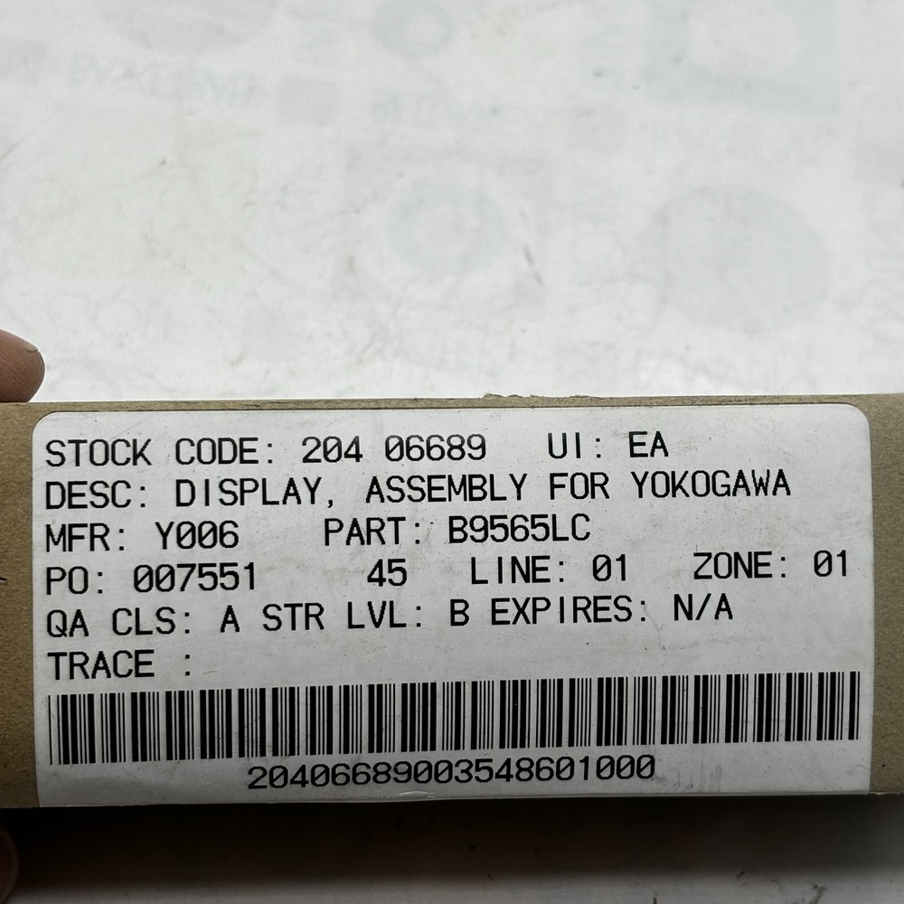 YOKOGAWA RECORDER DISPLAY ASSEMBLY B9565LC ⭐