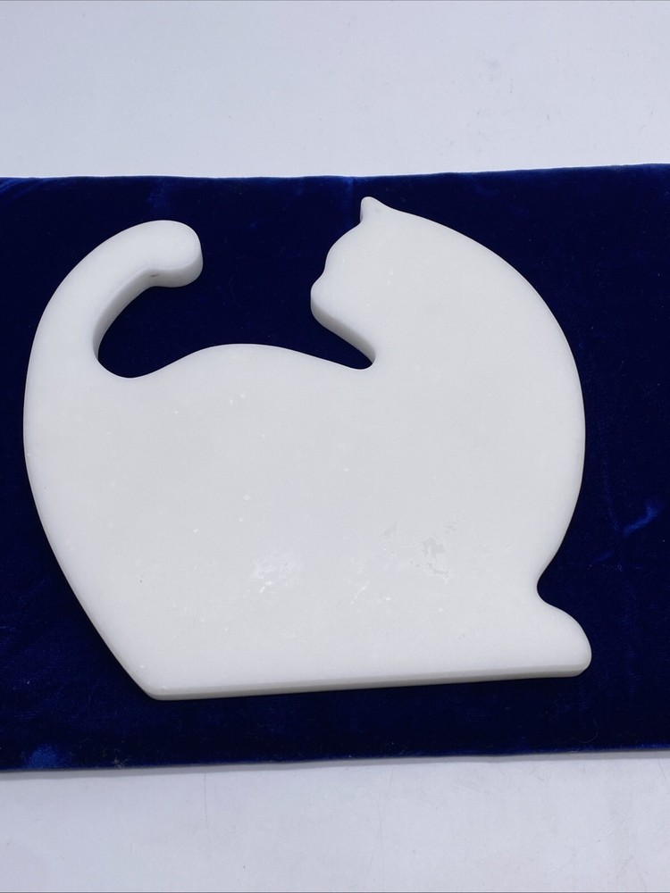 Creative Trivets Too Cat Trivet/ Cutting Board White