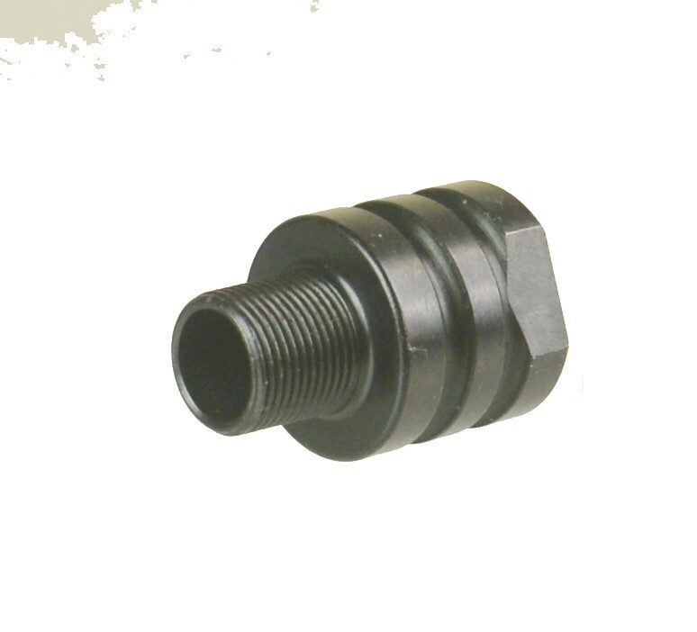 Steel 5/8x24 Inside Thread To 1/2x28 Outside Thread Muzzle TPI Converter Adapter