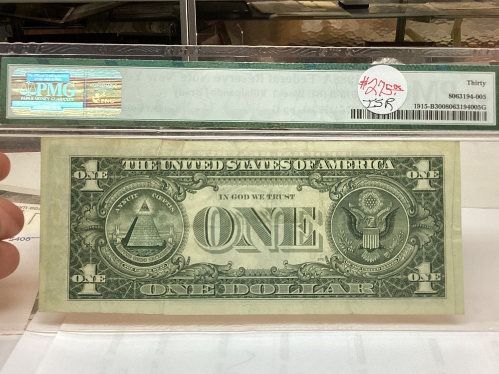 $1 1988A PMG 30 Gutter Fold Error Fr#1915-B