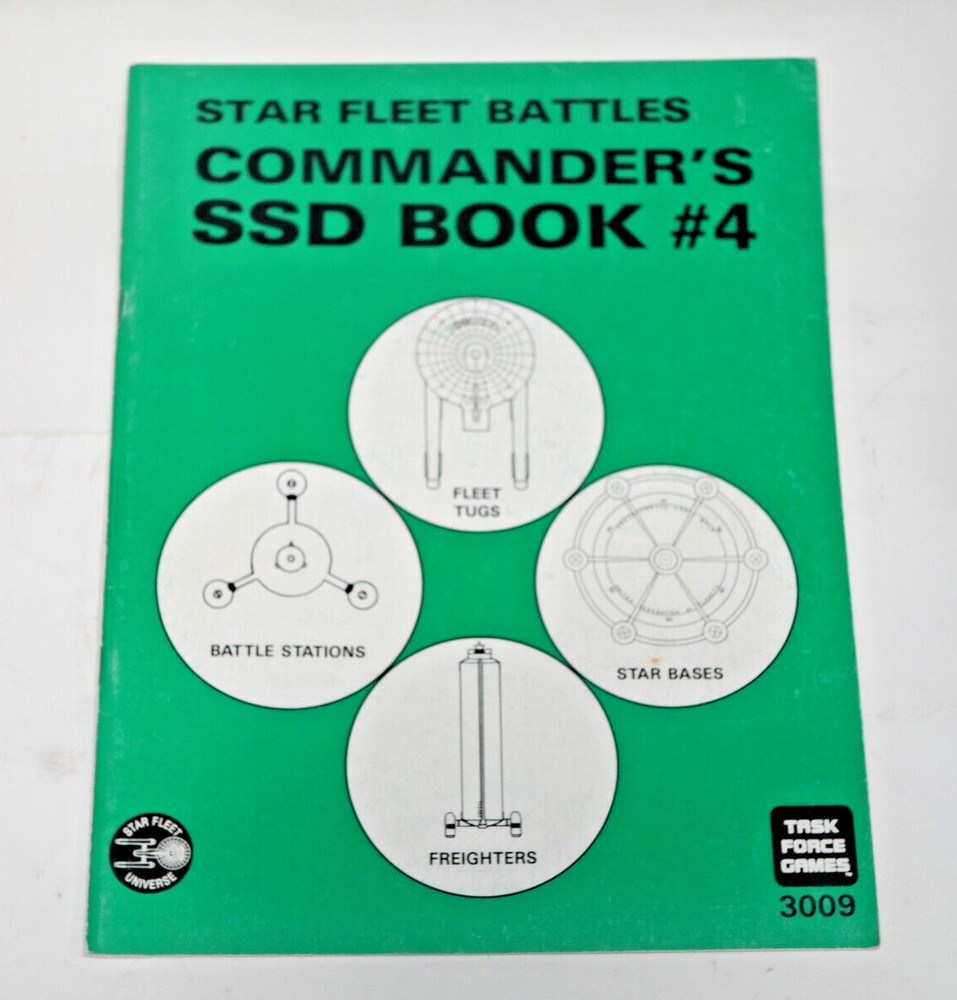 RPG Star Fleet Battles Commander's SSD Book #4 Task Force Games 3009