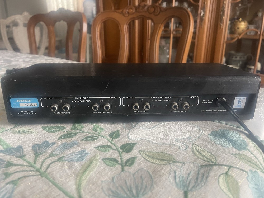 BOSE MODEL 901 Series VI Active Equalizer Black -Tested - Works