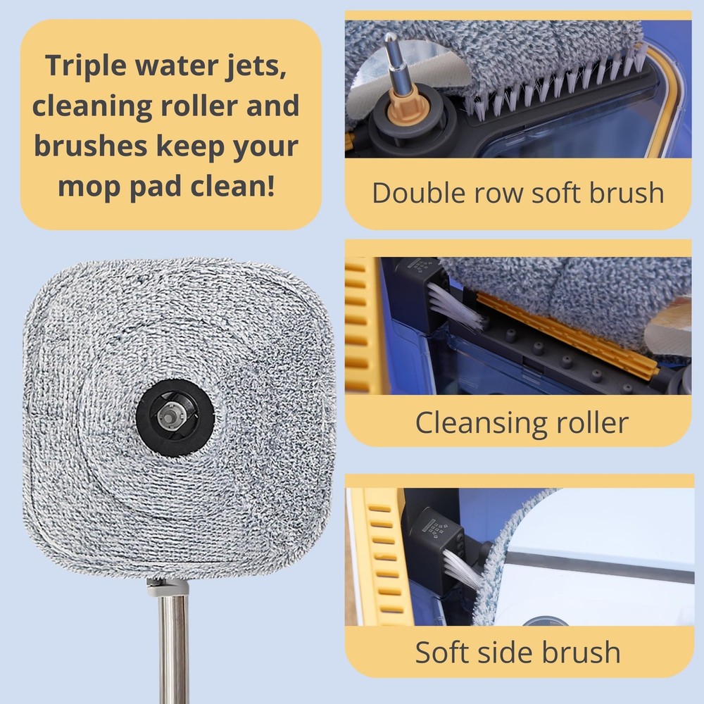 ® TrueClean Spin Mop 2.0 w/Detachable Inner Bucket, Self Standing, Separates ...