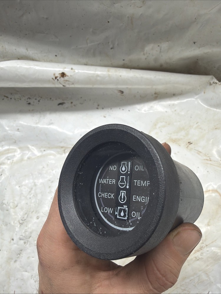 Outboard Johnson Evinrude 2" System Check Gauge Warning Tested