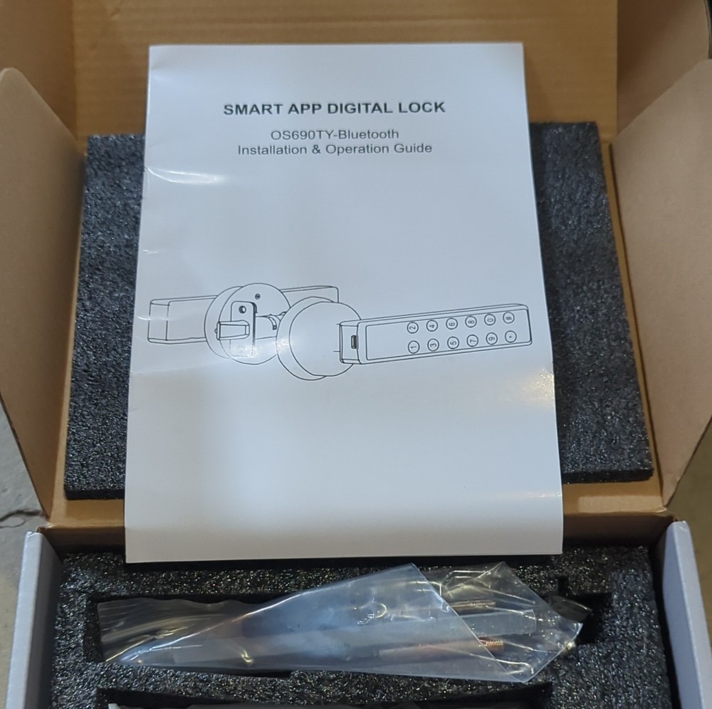 Digital Lock OS690TY-Bluetooth Smart Door Lock with Handle