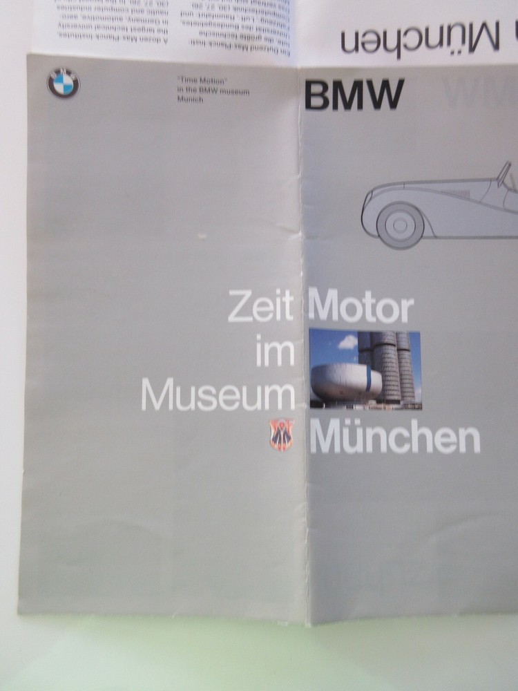 1985 BMW MUSEUM BROCHURE MUNICH GERMANY