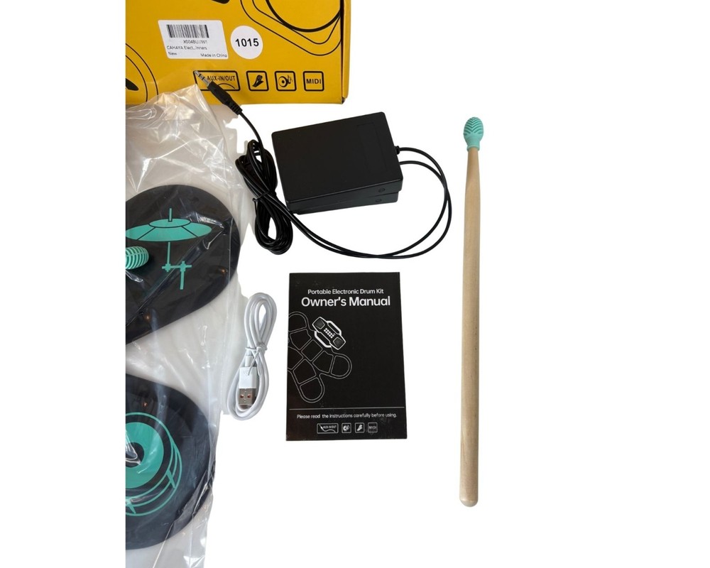CAHAYA PORTABLE ELECTRONIC DRUM KIT OPENBOX