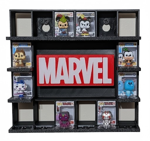 Marvel BITTY Pop Display (Holds 16) 3D Printed