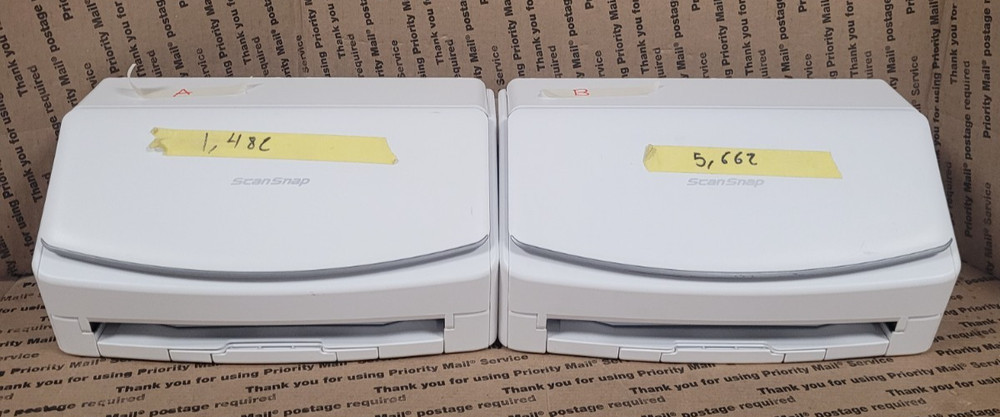 Fujitsu ScanSnap ix1600 Document Scanner W/ADAPTER & USB PRINTING CABLE (TESTED)