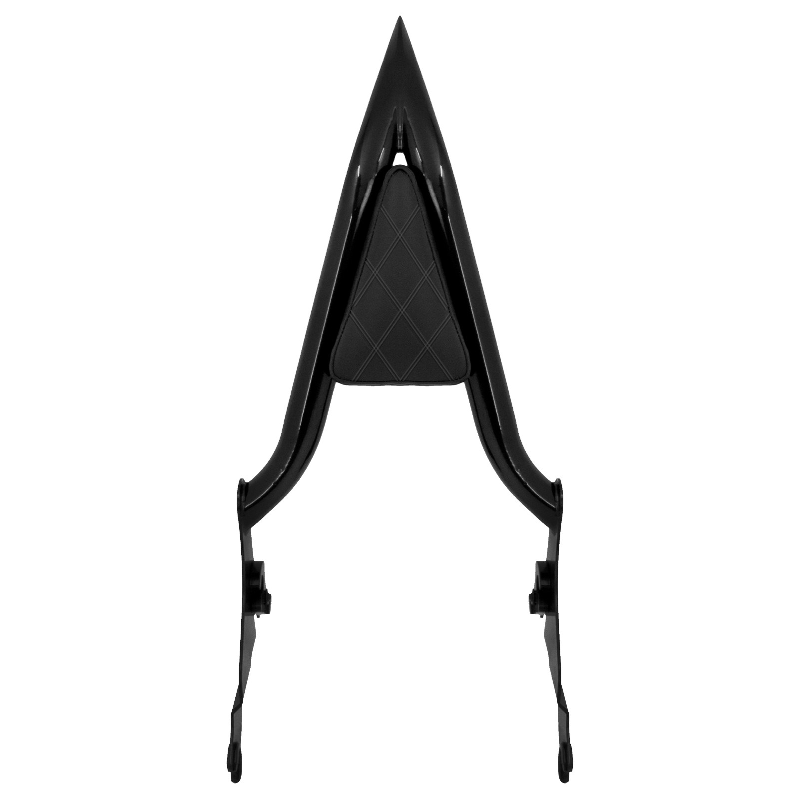 16" Passenger Diamond Backrest Sissy Bar For Harley 09-2025 Touring Street Glide