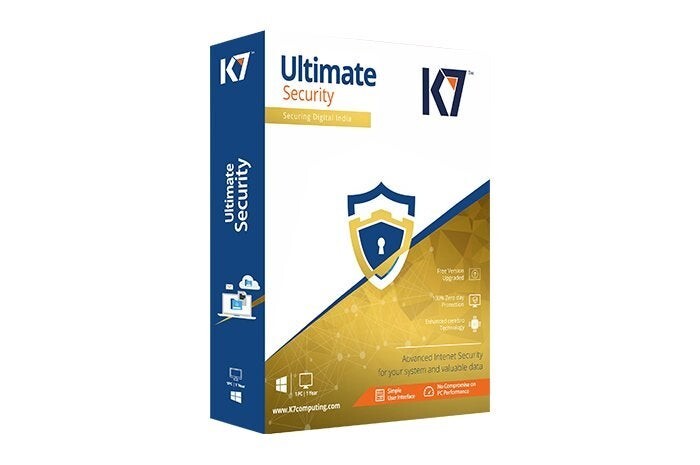 K7 Ultimate Security 1PC 1Year licence. Complete Serial code scratch card