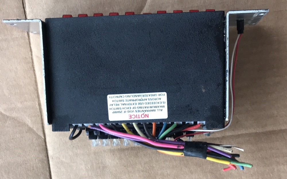 Police Vehicle Light Control Switch Box With Mounting bracket Clean Condition.