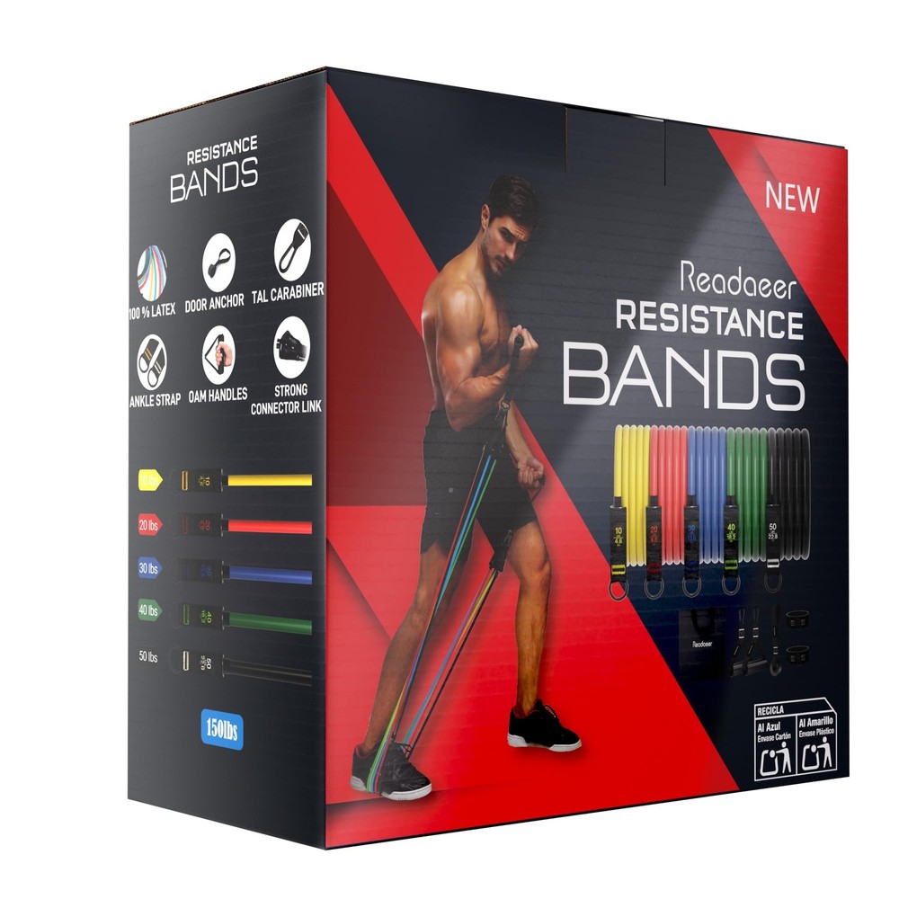 Resistance Bands, Exercise Bands for Working Out, Work Out Bands with Handles...