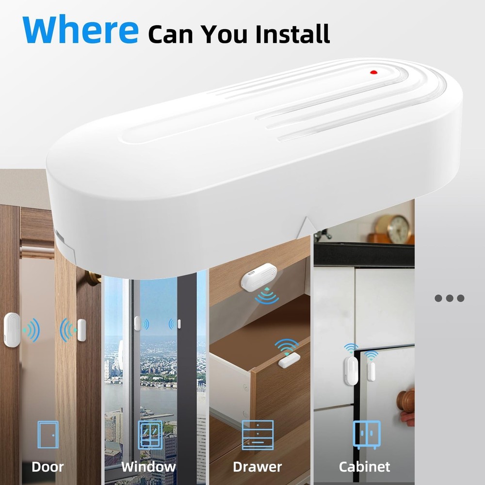 Daytech Wireless Door Chime System - 800ft Long Range, 20 Melodies, 5 Adjusta...
