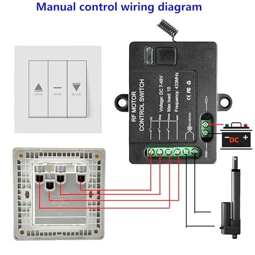 Forward Reverse Remote Switch,Linear Actuator 12V Remote Control 7V-48V DC