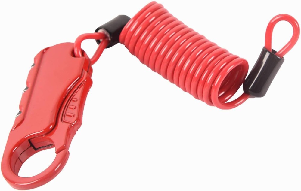 3 Digit Combination Bicycle Helmet Backpack Lock Cable Anti-Theft Bicycle Lock