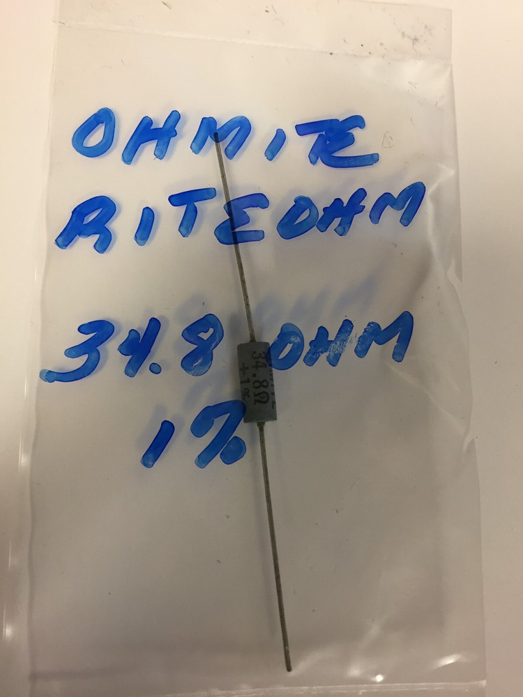 OHMITE RITEOHM  34.8 OHM 1%  RESISTOR NOS