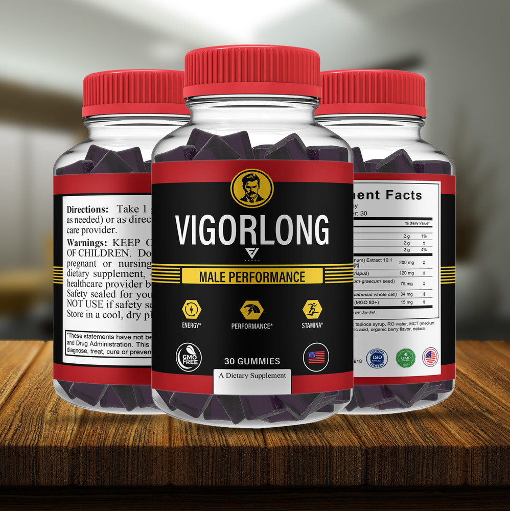 VigorLong Performance Gummies, Vigor Long Max Support (1 Month Supply)