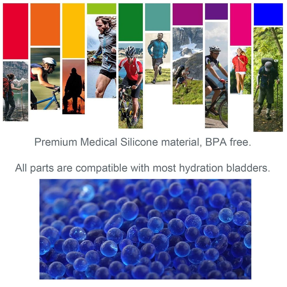 Hydration Bladder Bite Valve Replacement Mouthpiece Fit For Any Water Backpack A