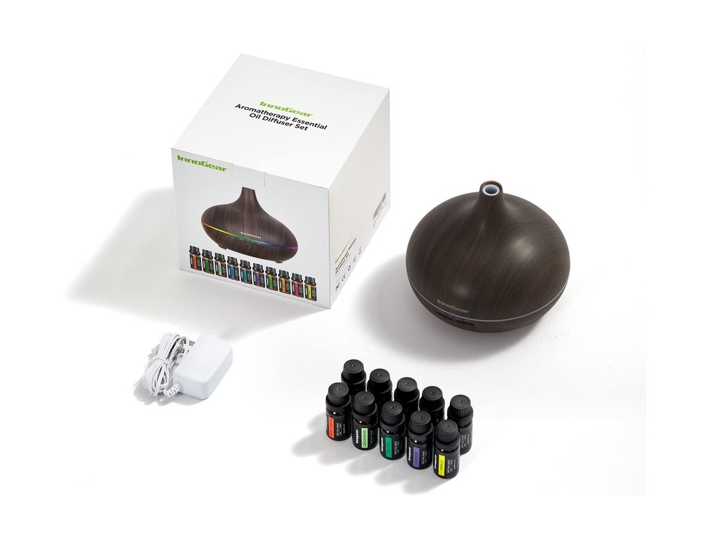 InnoGear Aromatherapy Diffuser & 10 Essential Oils Set, 400ml Diffuser Ultras...