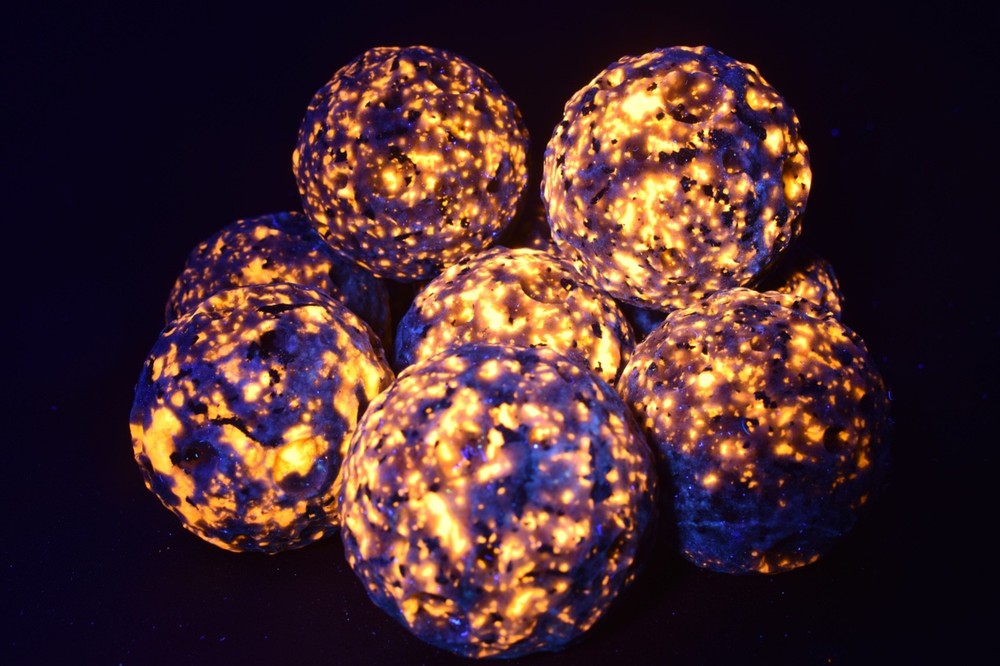 Large Yooperlite Moon Sphere – UV Reactive Crystal Sphere