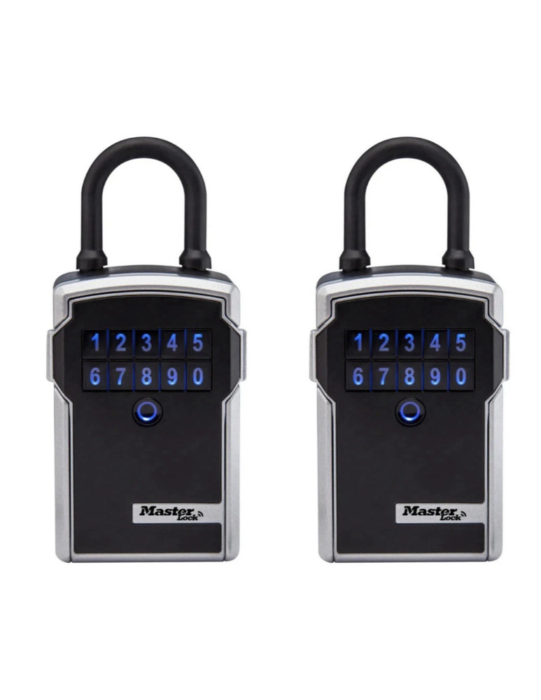 NEW 2 PACK Master Lock 5440EC Bluetooth Portable Lock Box Door Safe Code Realtor