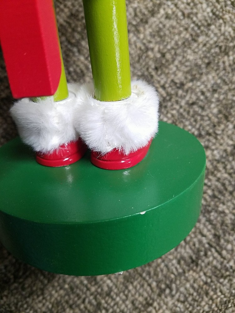 Read Description - Ruz Dr. Seuss Grinch Nutcracker, approx 10- 11 inches