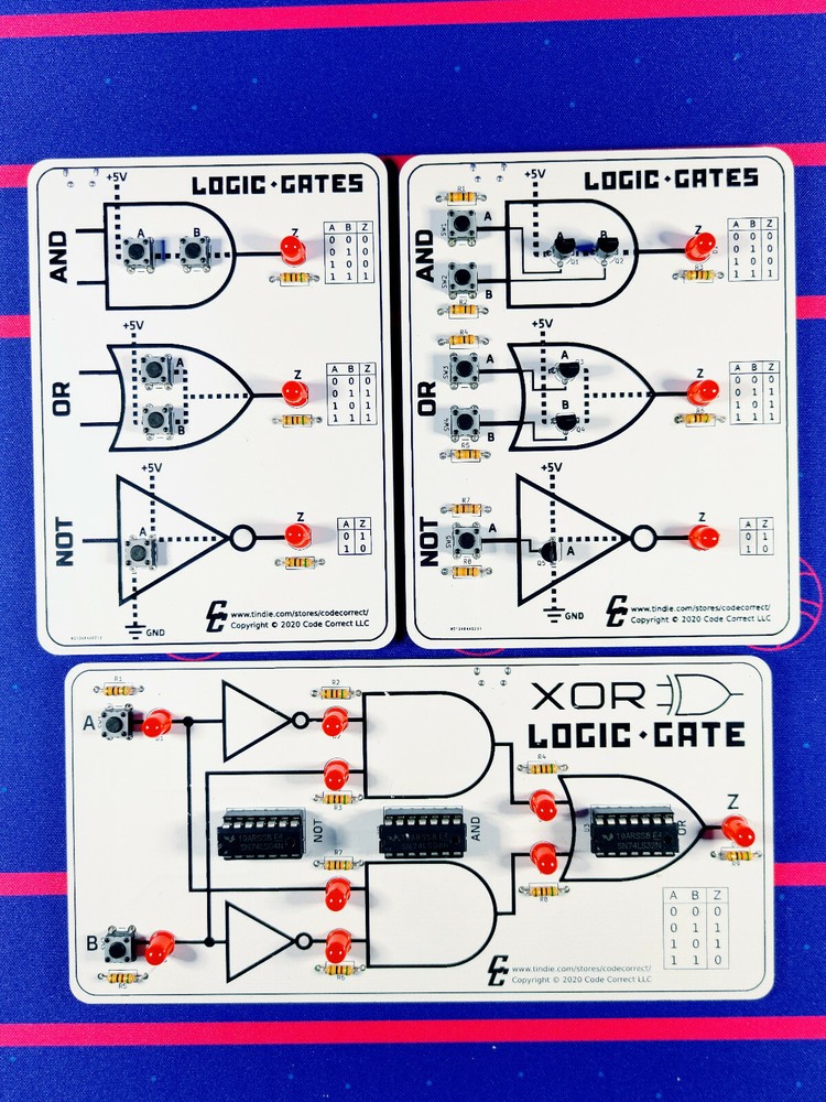 Logic Gates Learning Bundle (#1-3) (Pre-Assembled)