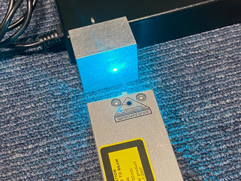 OMICRON PHOXX 488-60 DIODE LASER HEAD with Controller Box and AC power adaptor
