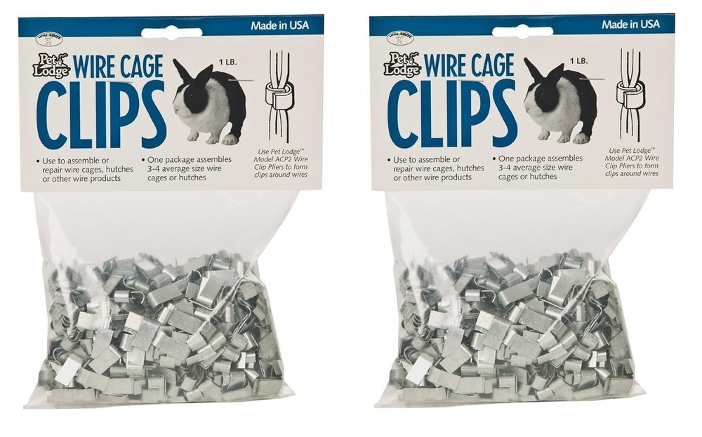 Durable Metal Clips for Wire Panels - 2 Pack