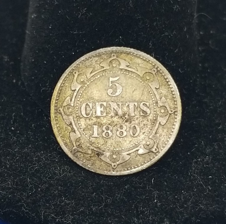 Canada 1880 Silver 5 Cents #20456