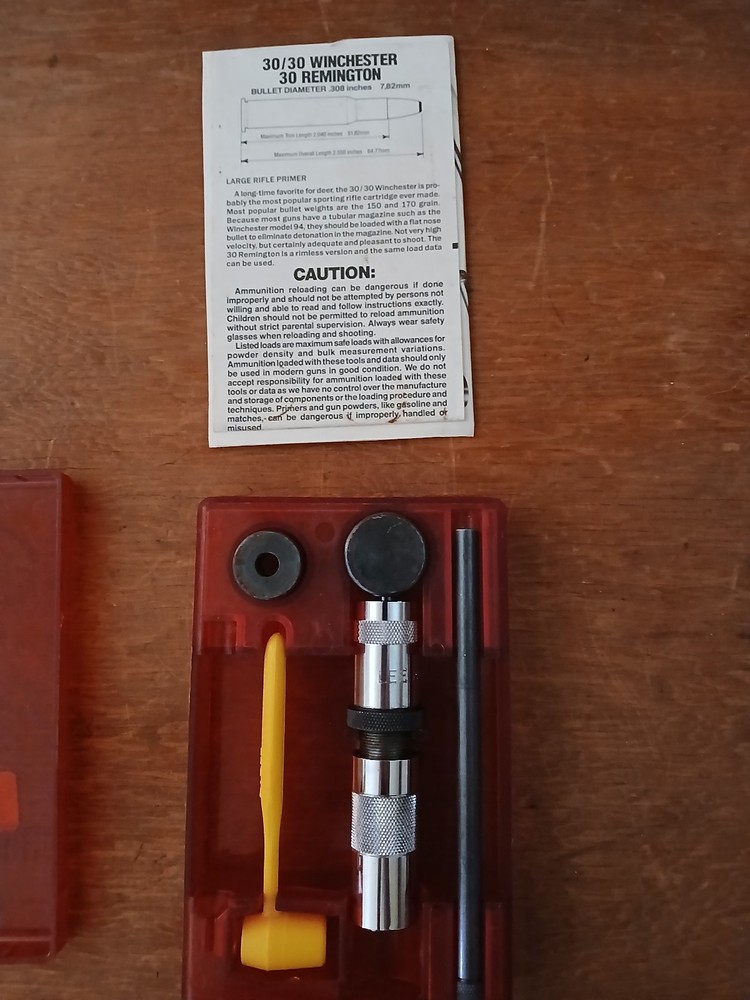 Lee 30-30 Hand Loader Kit - Used