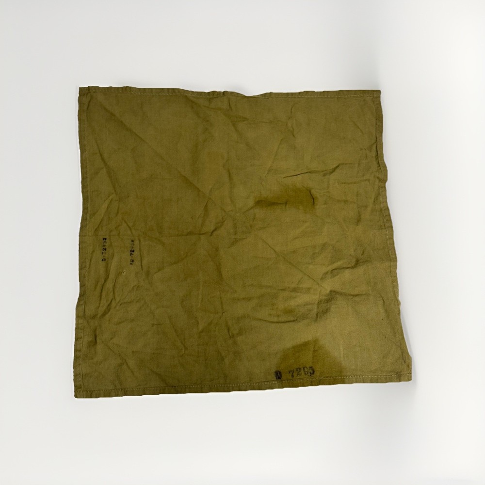 Army OD Handkerchief Hanky Vintage D-72952 US Green
