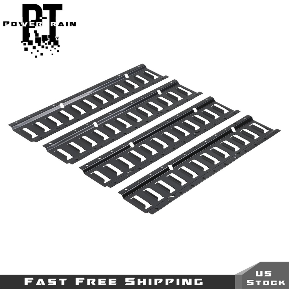 12 Pack E Track Tie Down Rails Power Coated E-Tracks 2' For Trailers ATV