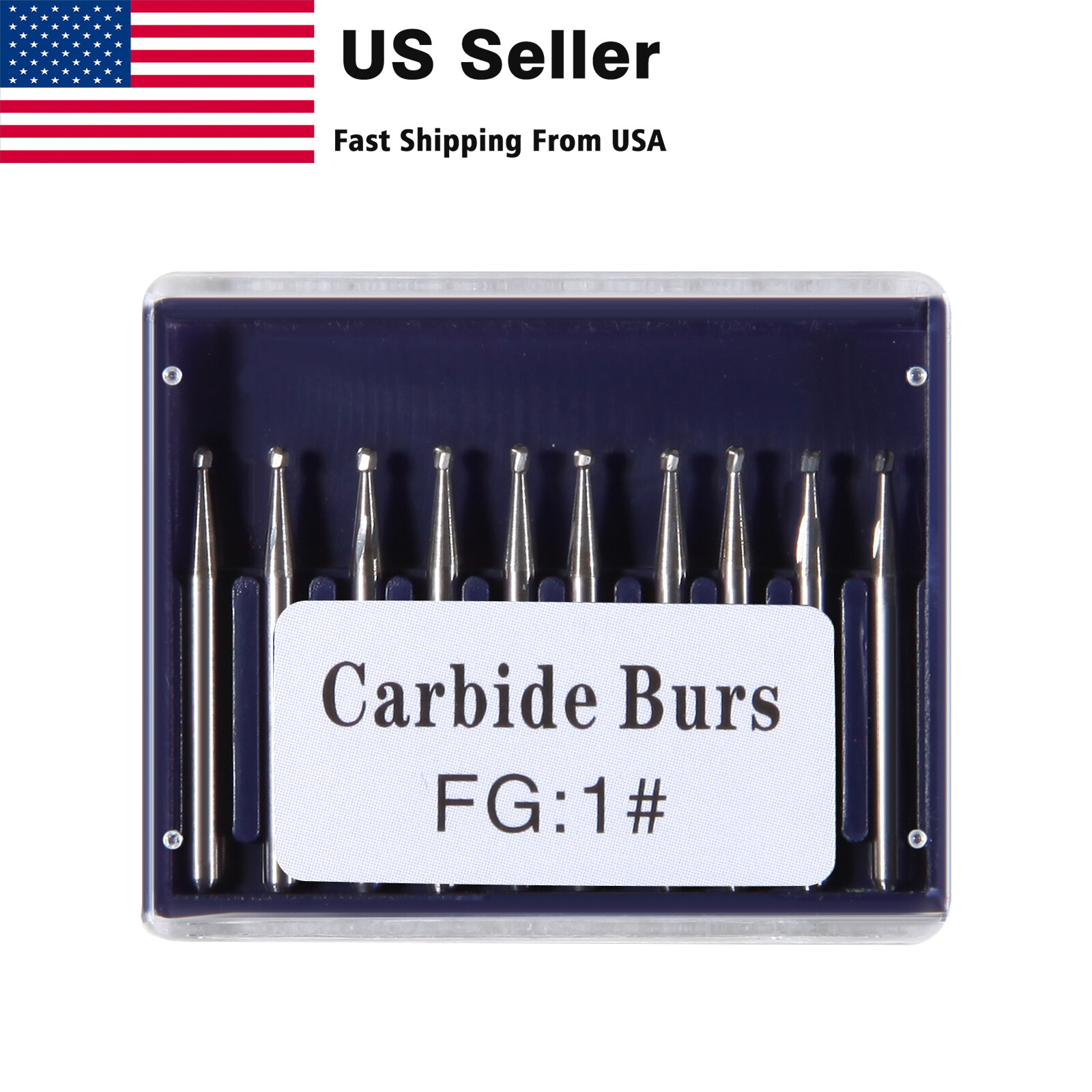 Dental FG Burs High Speed Handpiece Round Tungsten Carbide Tungsten Steel