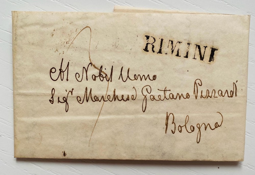 AC583-Pontifical State Romagna Prefilatelic Perticara For Bologna