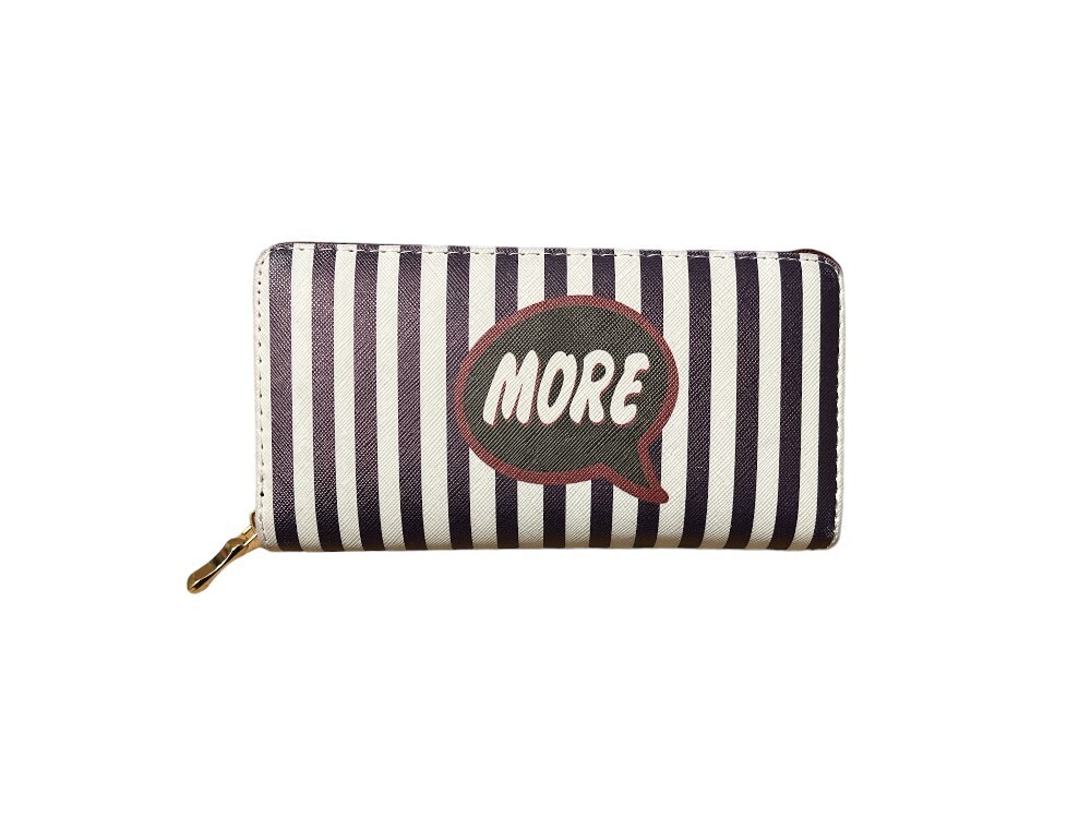More Vinyl Printed Zip Around Clutch Wallet