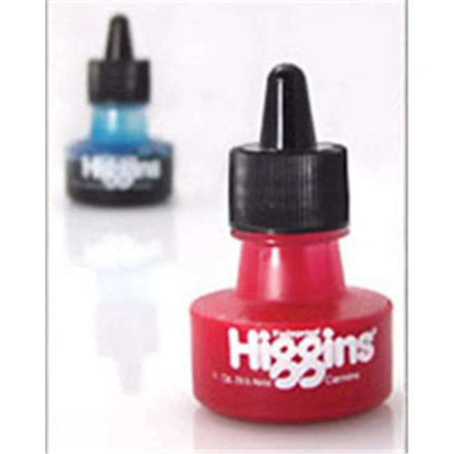 Higgins 44205 Dye-Based Artists Ink - Yellow 1 Oz.