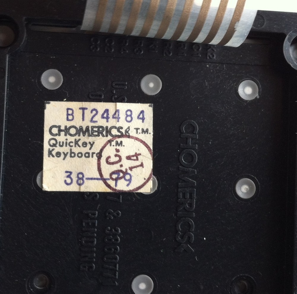 CHOMERICS BT24484 QUICKEY KEYBOARD
