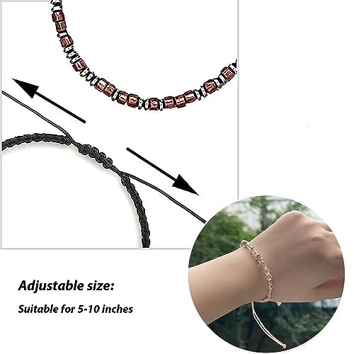 Morse Code Bracelet - Until We Meet Again, Black Hematite Beads Hug from Heaven