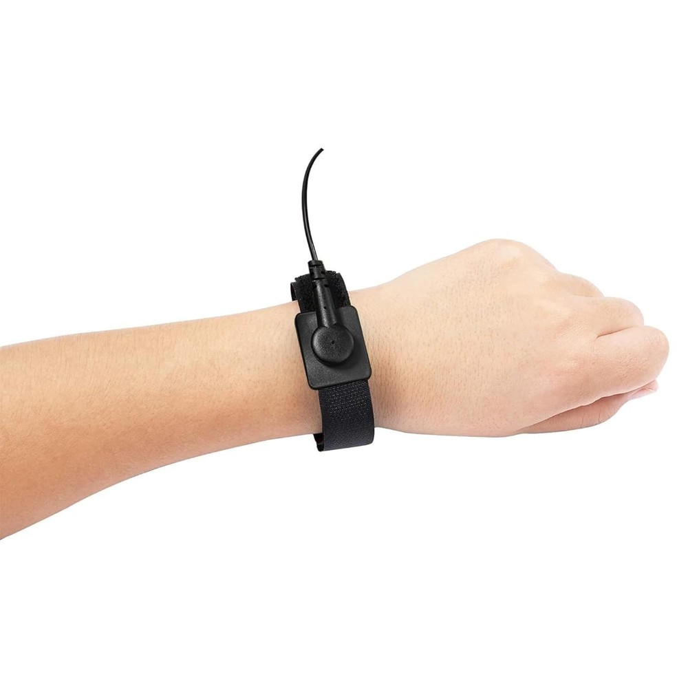 Adjustable Anti-Static Wrist Strap - 11" Grounding Bracelet for Safe Electronics