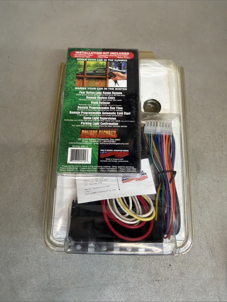 BULLDOG SECURITY Remote Starter, Keyless Entry & Remote RS112