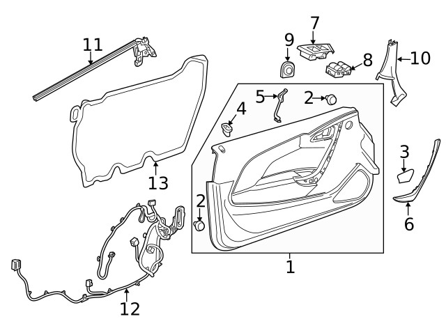 Genuine GM Handle Cover 13405346