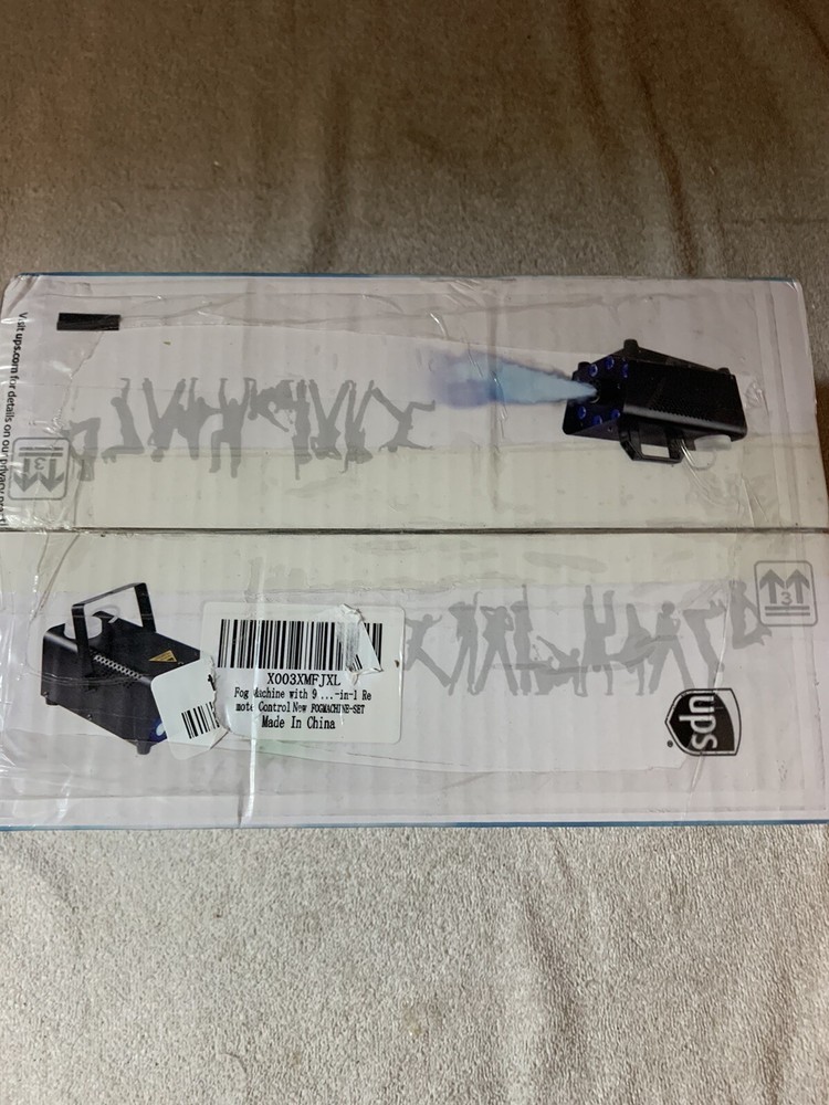 Itshiny Fog Machine Colorful LED Lights Strobe Effect Wireless Remote Continuous