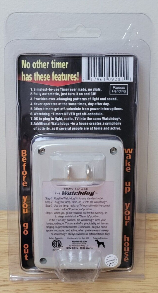 WatchDog House Sitter Security Timer Maximum Security