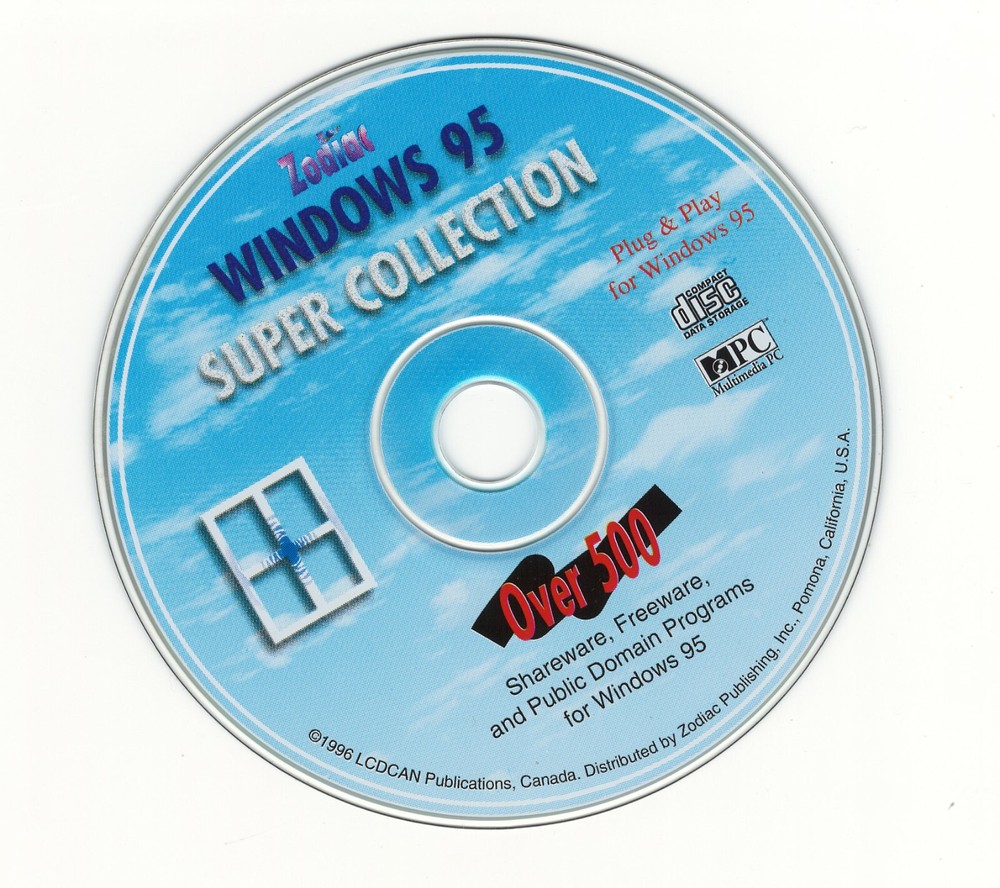 zodiac WINDOWS 95 super collection (SHAREWARE DISK) [1996]