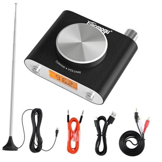 Receiver, Professional Si4730 Radio Receiver with 33ft Long Cables FM Radio