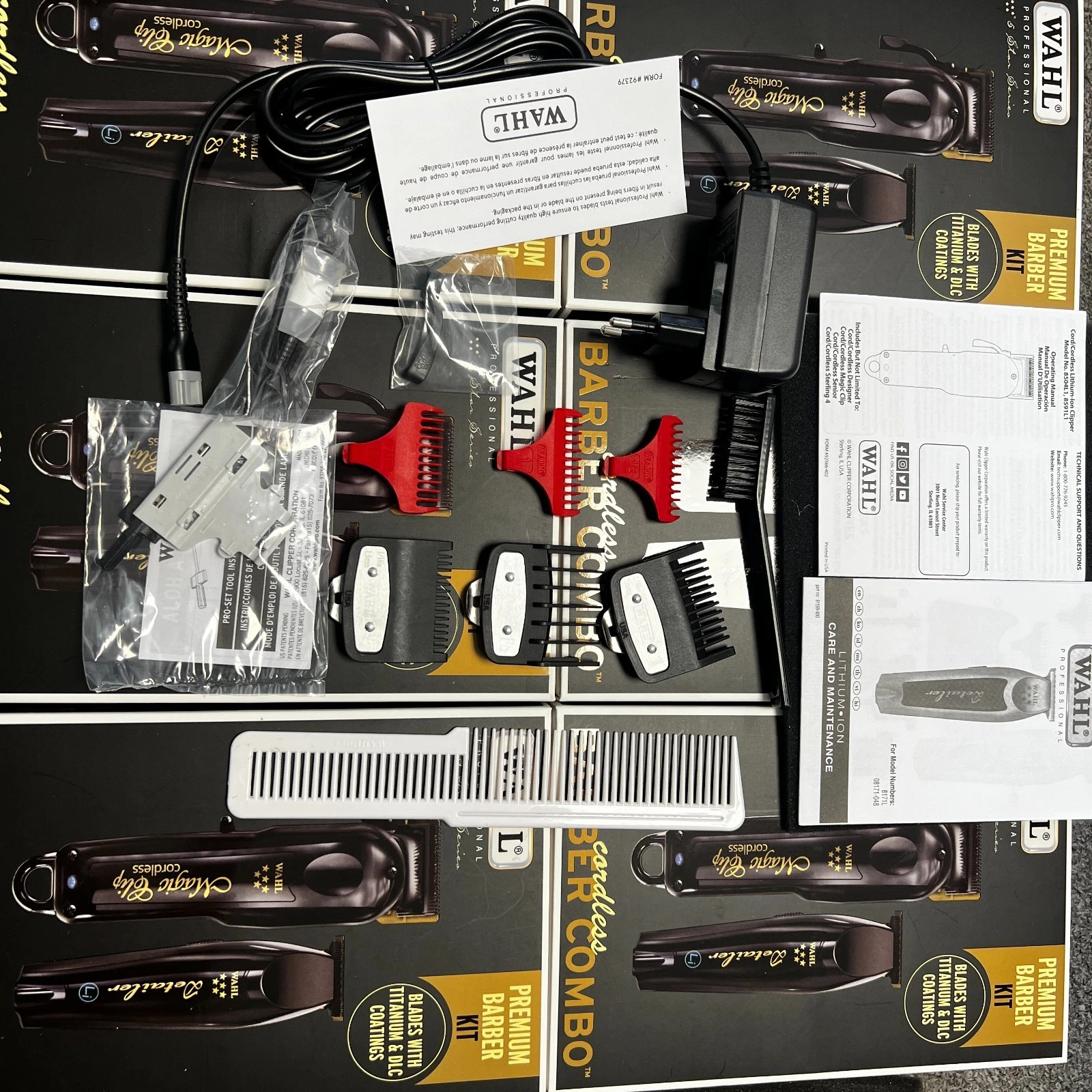 WahI New Professional 5 Star Cordless Barber Combo Magic Clip Clipper Detailer