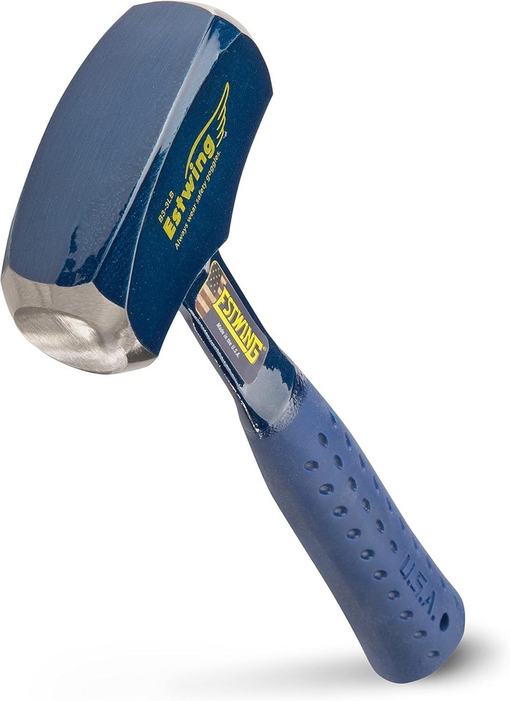 Optimally Designed 3Lb Sledge Hammer with Shock Reduction for Comfort & Control